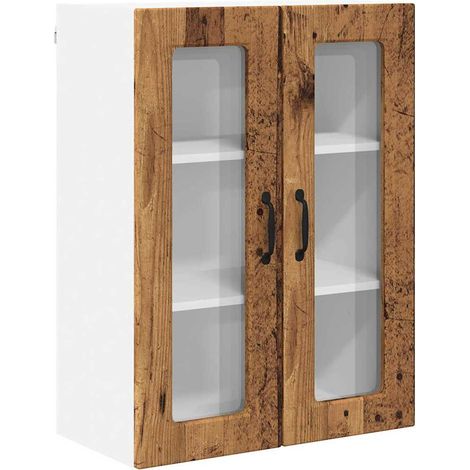Meuble mural de cuisine,Armoire de cuisine avec porte Bois Ancien 60 x 31 x 80 cm CFW45232 (1/5)