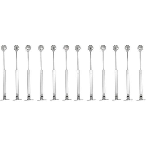 12 piezas de soporte neumático para varilla elevadora de puerta con bisagra hidráulica para gabinetes de cocina, amortiguador neumático para herrajes de muebles
