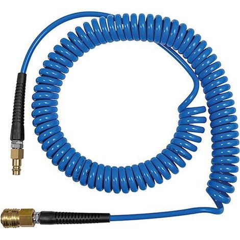 Riegler Spiralschlauch-Standardkupplung-Set, PU, Schlauch-ø 12x8, 6,0 m, SP12600PUSK