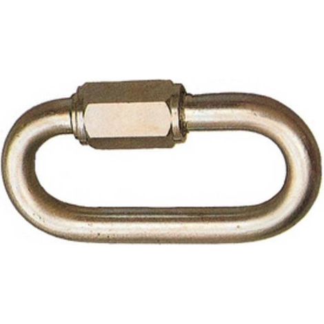 100 x MAGLIA DI GIUNZIONE ACCIAIO ZINCATO D  5 MM