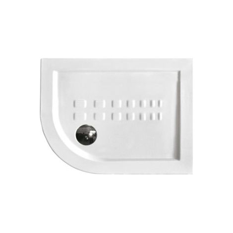 Piatto doccia 72x90 h.5,5 angolare sinistro in ceramica bianco (1/2)