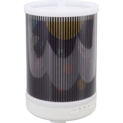 Diffuseur d'huiles essentielles 250 ml avec animation spatiale et lumière LED dynamique. Humidificateur 100-240 V (prise européenne).