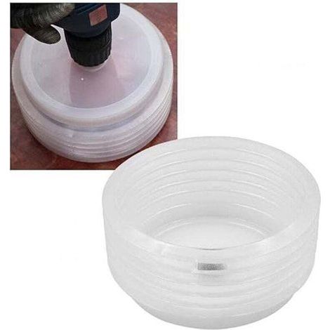 Dust Cover for Drill, Electric Hammer Dust Collector, Hole Saw Accessories, Sealing Drill Dust Collector for Power Tools for Bi-metal/Glass Hole Saws (1/4)