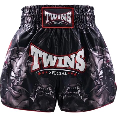 Short de Muay Thai Twins Special Tbs Kabuki M argenté (1/3)