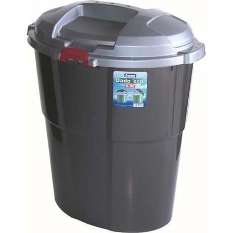 Conteneur en plastique - Daco eco - 54 x 39 x 67 cm - Gris - Livraison gratuite (1/2)
