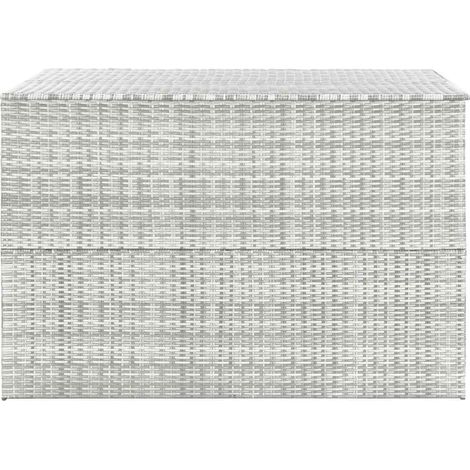 Maison Exclusive - Baule da Giardino Grigio Chiaro 150x100x100 cm in Polyrattan