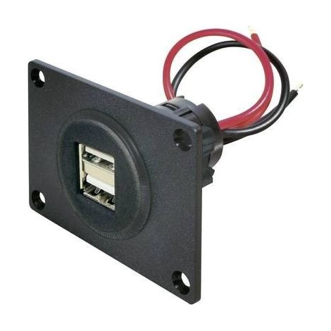 ProCar Presa USB doppia Portata massima corrente=5 A Adatto per (dettagli) USB-A da pannello 12 V a 5 V, 24 V a 5 V (1/2)