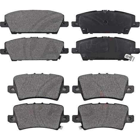 KIT PASTIGLIE FRENO ANTERIORI E POSTERIORI compatibile con HONDA CR-Z (ZF) / PASTIGLIE FRENANTI AUTO OEM FDB4404,FDB956 / SOSTITUZIONE DIRETTA / BASSA POLVERE / SILENZIOSO (1/4)