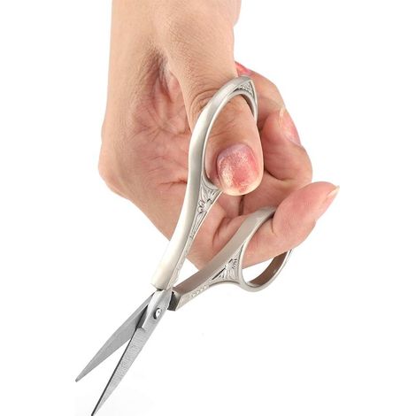Ciseaux de fleuriste, inox, argenté, pour broderie et fleurs (1/5)