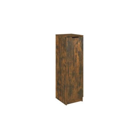 Meuble à chaussures Chêne fumé 30x35x100 Bois d'ingénierie (1/5)