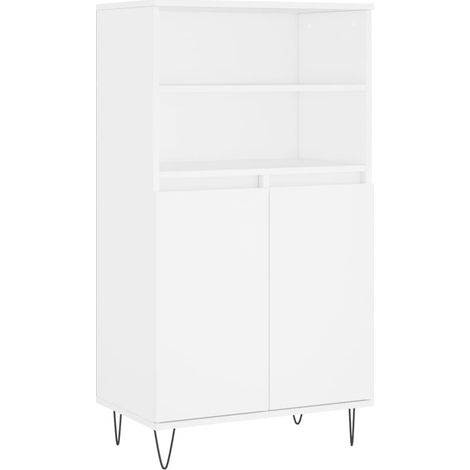 Maison Exclusive - Credenza Alta Bianca 60x36x110 cm in Legno Multistrato