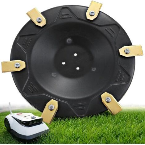 Disque de coupe (1 paquet) compatible avec les robots tondeuses ECOVACS Goat O500, O800, O1200, G1-800 et G1-2000. Comprend 6 lames vis. Accessoire pour robot tondeuse. renfo - (1/5)