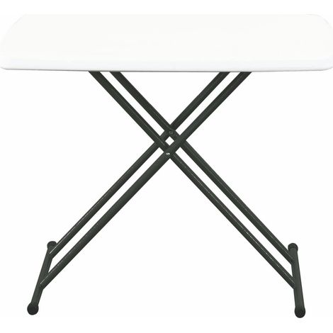 Mesa rectangular plegable interior, exterior 75,5x49,5 blanco EASY garbar (1/5)