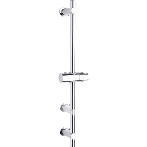 Barra de Ducha Latón Redonda Cromada de 650mm Serie Universal (1/2)