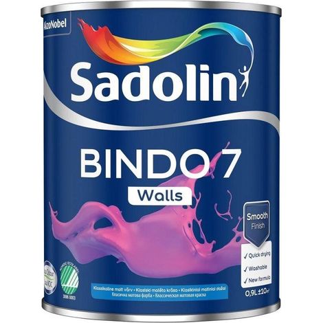 Peinture sadolin bindo 7 blanc 0.9L finition mat
