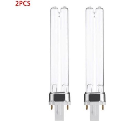 Lot de 2 ampoules de rechange UV G23 9W pour stérilisateur d'aquarium [ZHE] (1/5)