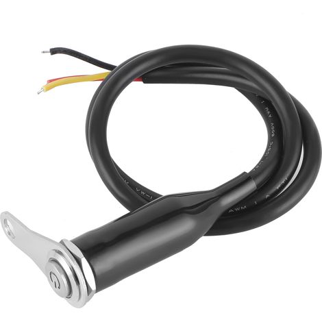 12V Edelstahl-Motorradlenkerschalter LED-Modifikationshalterung, Steuerknopf mit Schalterknopf 1 Stück.