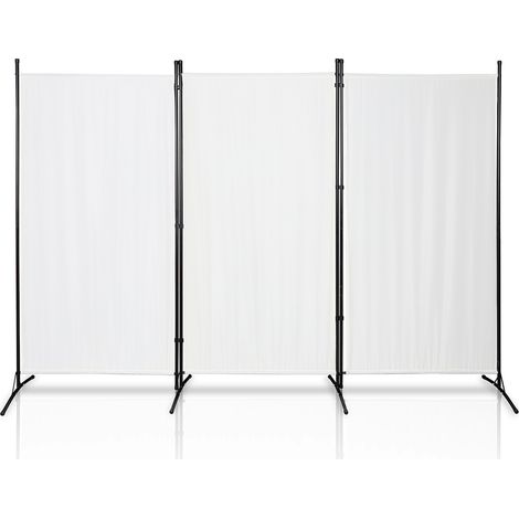 Paravent Outdoor Raumteiler Garten Spanische Wand Trennwand Raumtrenner 3 teilig Beige 260x180cm (1/5)