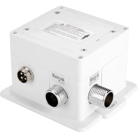 Elektronische, automatische, sensorgesteuerte, berührungslose Spüle mit freihändiger Warm- und Kaltwasserarmatur, bewegungsaktiviert (1/5)