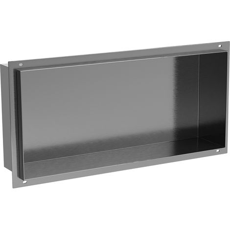Mexen X-Wall-NR nischenregal ohne Rahmen 45 x 20 cm, Gun Gray gebürstet - 19E1452010 (1/5)