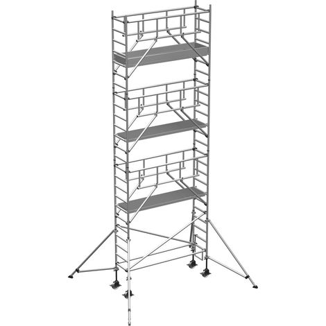 ZARGES Multitower S-PLUS 1T - Fahrgerüst Ausleger Arbeitshöhe 8.40 m 6.4 m + Plattform 0.60 m x 2.50 m (1/5)