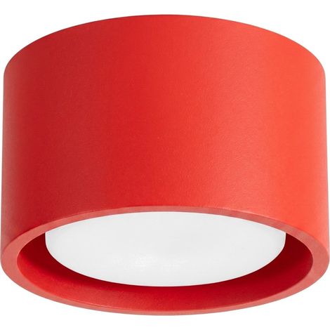 Plafones MODO rojo aluminio 1xGx53 10cm Sollux (1/2)
