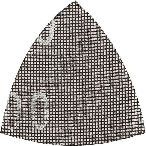 Papier de toile abrasive Disque de toile abrasive pour le ponçage à sec et à l'eau, p. 9 Ponceuse Delta 93 x 93 K-80, en fibre de verre, perforé avec velcro, 5 pces. (1/4)