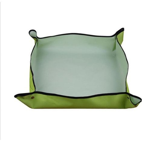 Tapis De Jardin - Imperméable Réutilisable En Tissu Oxford - Pour Rempotage Plantes Et Entretien Extérieur - 100 X 100 Cm - Vert (1/5)