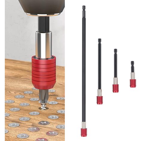 Jeu de 4 rallonges pour clés Allen de 6,35 mm (1/4 pouce) : 60 mm, 100 mm, 150 mm, 300 mm (1/5)