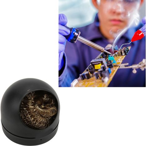 Meilleur nettoyant pour embouts de fer à souder, base à bille pour le nettoyage des embouts de fer à souder, nettoyant pour embouts en laine d'acier (1/5)