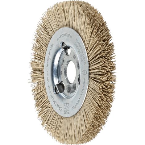 PFERD TOOLS Rundbürste schmal ungezopft RBU Ø 100x12x16 mm Bohrung DIAMANT-Filament-Ø 0,35 mm Korn 600 (1/4)