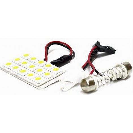 TRADE SHOP - Chip Led 4 W 18 Led 12v Interni Auto Lampadina Ultra Luminose T10 Maxtech L-m04 - (1/2)