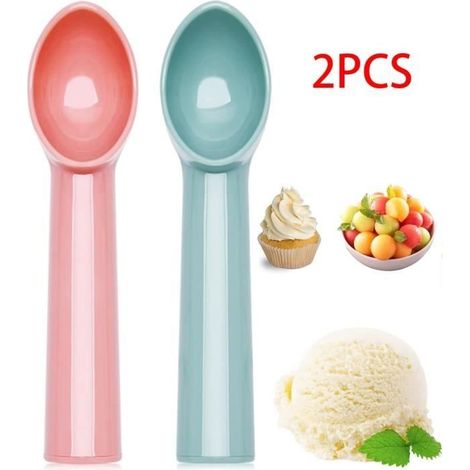 Cuillère à Glace,Boule a Glace,Portionneur à Glace,Boulier à Glace,Cuillère à Crème Glacée Anti-Adhésif,Pour Pâte à Biscuits,Yaourt (1/4)