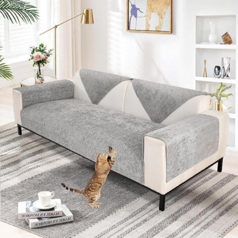 Dicker L-förmiger Sofabezug für 1/2/3/4-Sitzer, universeller, rutschfester Sofaschutzbezug (1/5)