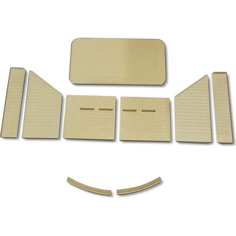 Habillage de cheminée TT22 – 9 pièces en vermiculite – Dimensions optimales pour encastrement parfait – Compatible avec modèles Termatech – Kaminxpert