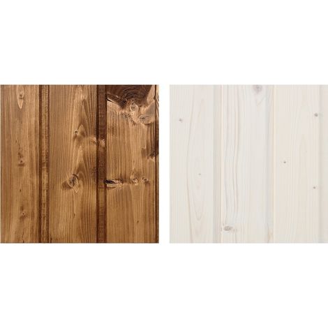 Holzimprägnierset für die Innen- und Außendekoration: 10L weißer + 10L dunkle Eiche Imprägnierer + GRATIS Bürstenset- TIMBELA DKMT02-DARK OAK/WHITE
