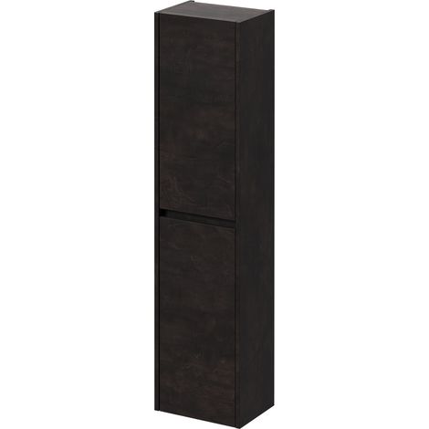 Montego Metallic Slate 350mm x 1400mm Wall Mounted Tall Storage Unit with 2 Doors (1/5)
