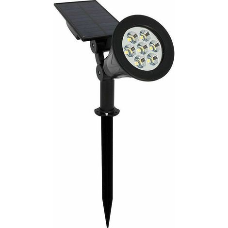 Spot solaire à piquer 4W 270lm – éclairage blanc chaud 3000K – Autonomie jusqu'à 12h – IP65 pour extérieur (1/5)