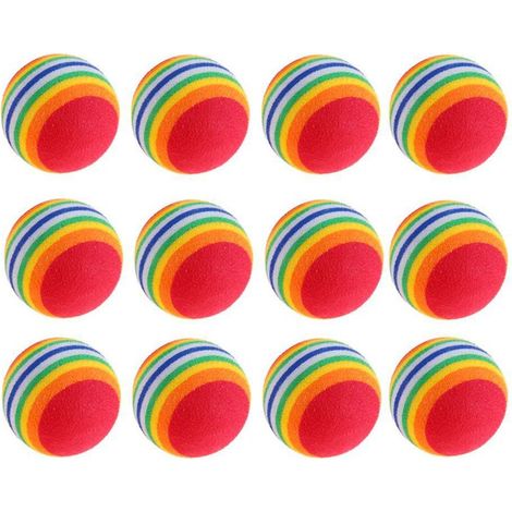 12pcs Foam Cat Balls, Foam Cat Toys, Foam Cat Balls, Pet Toys, Interactive Toys, Cat Bounce Training, Increase Fun for Cats (1/5)