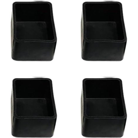 8 tapas cuadradas para patas de silla，topes de plástico cuadrados，tapas protectoras para patas de silla，antideslizantes para suelo，30 x 30 mm (1/5)