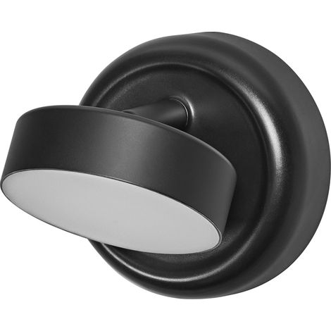 OSRAM Nightlux Round veilleuse noire LED mobile dimmable, 3000 K, batterie USB, magnétique, comme veilleuse ou éclairage d’appoint pour couloir, chambre, étagère (1/5)