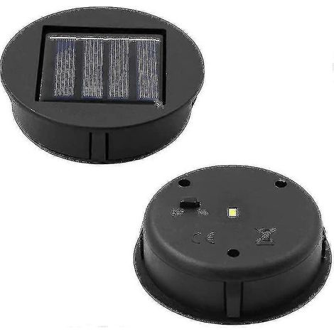 Ampoule solaire de rechange avec ampoule de 8 cm, 2 couvercles de rechange pour lanterne solaire, ampoule de rechange pour lanternes suspendues, kit de bricolage pour éclairage solaire LED de jardin (1/5)