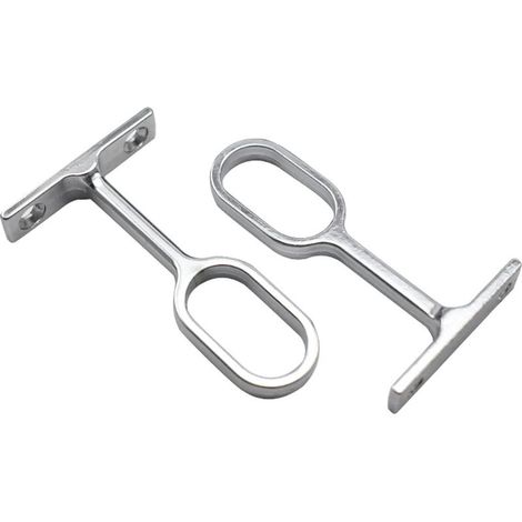 Support Central de la Tige de Cintrage,Support Central de la Tige de Cintrage Ovale,Tringle à Vêtements Ovale pour Penderie,pour la Chambre,Armoire,Salle de Bain 2 Pièces (1/5)