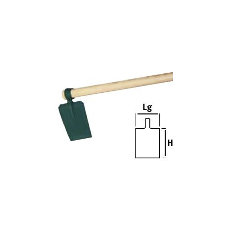 LEBORGNE Houe de Bastia douille ovale 1 kg - 20 cm Duopro - sans manche