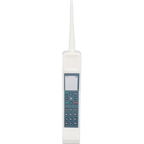 Ornement de téléphone Portable rétro en Brique, Accessoires de Prise de Vue Portables à l'ancienne, décor de Brique Vintage modèle de téléphone Portable Vif (Blanc) (1/5)