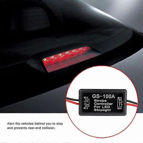 Contrôleur de clignotement de feu stop à LED pour voiture GS-100A-- (1/4)