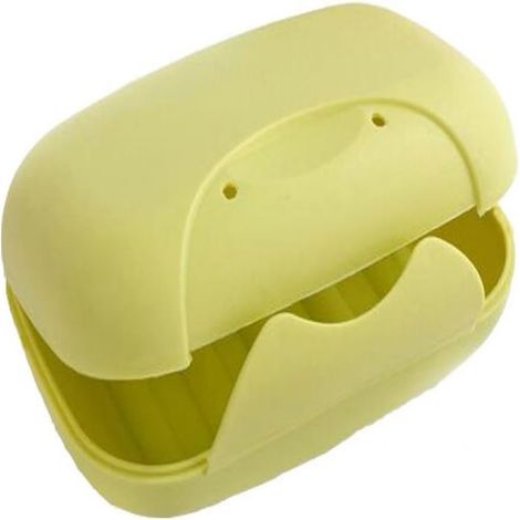 1 Boîte à savon, étanche, plastique, fermeture verte, voyage camping (1/5)