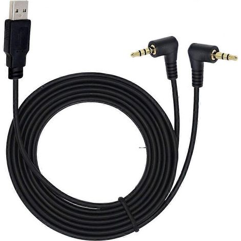 3,5-mm-Klinkenstecker-auf-USB-2.0-Audiokabel (Kopfhörer auf USB) für alle 3,5-mm-Geräte
