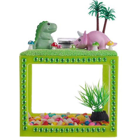 Aquarium pour poissons betta à faire soi-même, mini aquarium en plastique, aquarium transparent, Dinosaur World 1 (1/5)