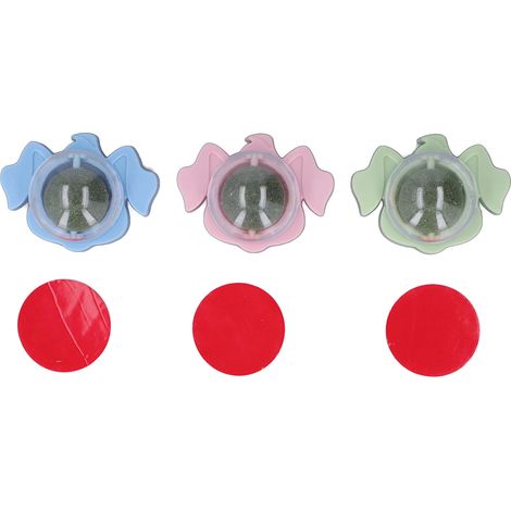 Lot 3 jouets muraux à cataire pour nettoyage dentaire chat, rotation 360°, boules à lécher pour chaton friandises. (1/5)